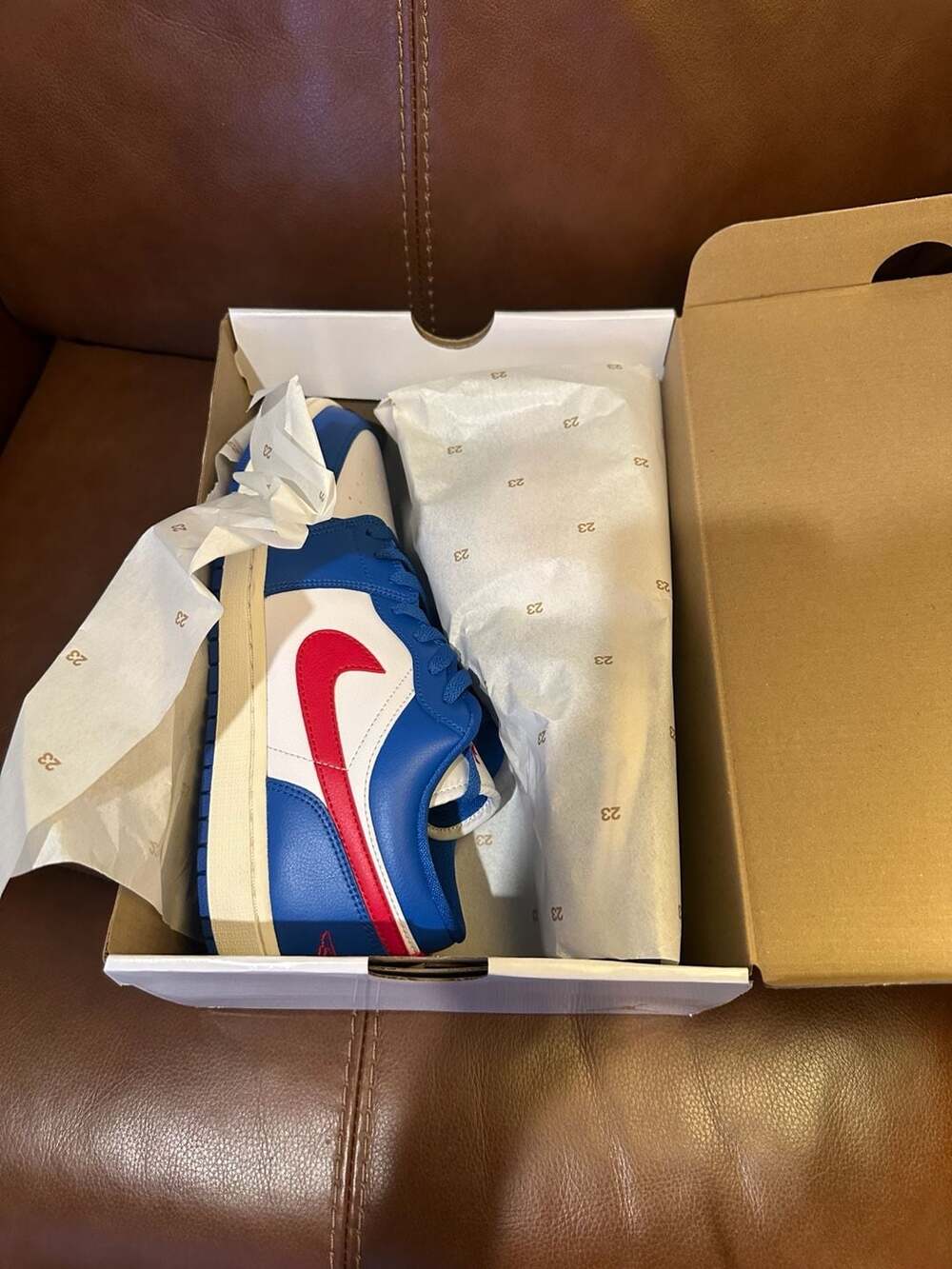 Nike Air Jordan 1 Low WMNS Sport Blue Gym Red
